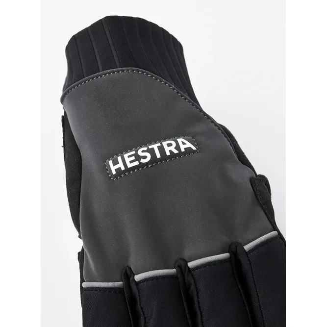 Hestra Bike Reflective Long - 5 Vinger Fietshandschoenen - Dark Grey - Afbeelding 2