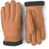 Hestra Deerskin Primaloft Rib Leren Handschoenen - Cork