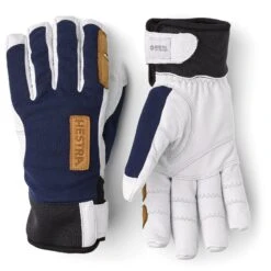 Hestra Ergo Grip Active Wool Terry - 5 Vinger Handschoenen - Navy/offwhite