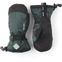 Hestra Gauntlet CZone Junior Wanten - Bottle Green/black