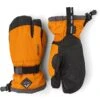 Hestra Gauntlet CZone Junior - 3 Vinger Handschoenen - Orange/graphite