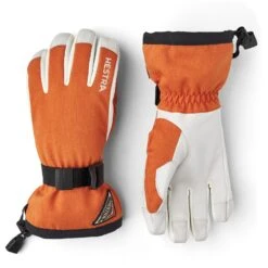 Hestra Powder Gauntlet - 5 Vinger Skihandschoenen - Brick Red