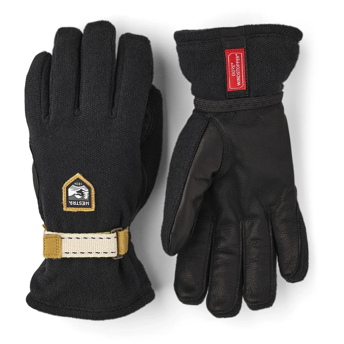 Hestra Windstopper Tour - 5 Vinger Langlauf Handschoenen - Black