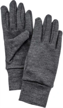 Hestra Handschoen Heavy Merino Grijs