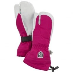 Hestra Women Heli Ski 3 Finger Handschoenen Roze