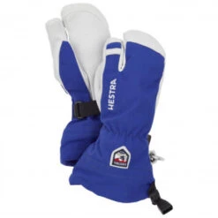 Hestra Kid Army Leather Heli Ski 3 Finger Handschoenen 4 Blauw