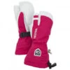 Hestra Kid Army Leather Heli Ski 3 Finger Handschoenen 3 Roze
