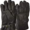 Hestra Handschoen Deerskin Wool Terry Dark Brown