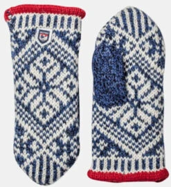 Hestra Hes Nordic Wool Mitt Blauw