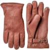 Hestra Handschoen Deerskin Lambskin Chestnut