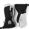 Hestra - Kid's Army Leather Heli Ski 3 Finger - Handschoenen Maat 5, Zwart