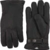 Hestra Handschoen Deerskin Lambskin Zwart