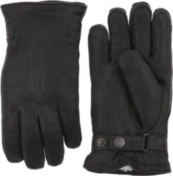 Hestra Handschoen Deerskin Lambskin Zwart