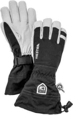 Hestra - Women's Heli Ski 5 Finger - Handschoenen Maat 8, Zwart/grijs