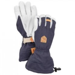 Hestra - Army Leather Patrol Gauntlet 5 Finger - Handschoenen Maat 7, Blauw