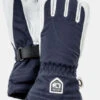 Hestra Army Leather Heli Ski 5F Handschoen Dames Blauw