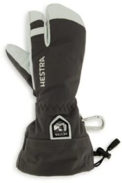 Hestra - Army Leather Heli Ski 3 Finger - Handschoenen Maat 5, Grijs