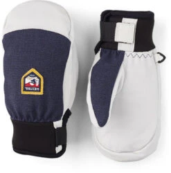 Bruine Hestra Kinderen Army Leather Patrol Wanten