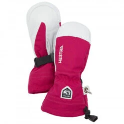 Hestra Kid Army Leather Heli Ski Mitt Handschoenen 5 Roze