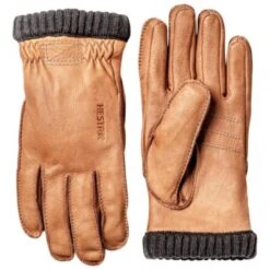 Hestra - Deerskin Primaloft Rib - Handschoenen Maat 7, Oranje