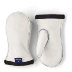 Hestra Kid Heli Ski Junior Liner Mitt Handschoenen 5 Wit Grijs